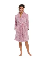 Dámský župan 71232-404 malinovo bílý - Rebelle Dámský župan 71232-404 malinovo bílý - Rebelle