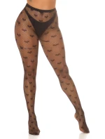 Dámské síťované punčocháče "Hearts" SR3980 černé - In-Stylefashion Dámské síťované punčocháče "Hearts" SR3980 černé - In-Stylefashion