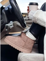 Dámské sněhule na platformě béžové BRINETTO FashionStreet ZY0568