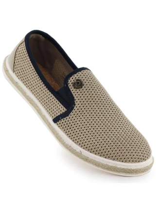 Pánské béžové polobotky Bugatti slip-on espadrille 321-ASP61-6900