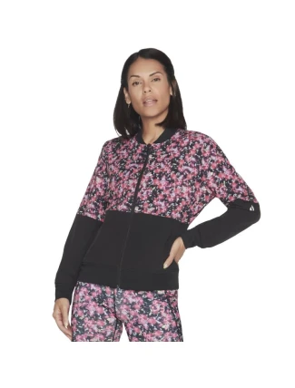 Skechers Fantasy Fields Reversible Bomber Jacket WJA314-BKRB Pink M