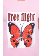 Halenka Free Flight pudrově růžová