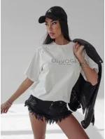 Dámské tričko 277075 ecru - Ola Voga Dámské tričko 277075 ecru - Ola Voga