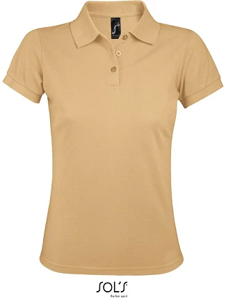 SOL'S Prime Women Dámské piqué polo z těžké bavlny 25.0573 sand SOL'S Prime Women Dámské piqué polo z těžké bavlny 25.0573 sand