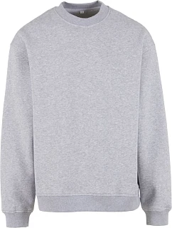 Build your Brand BY 409 Mikina z těžké bavlny "Loose Fit" 56.0409 heather grey
