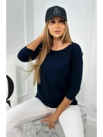 Halenka ležérní tmavě modrá Halenka ležérní tmavě modrá