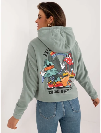 Mikina D20005M02679A pistácie Mikina D20005M02679A pistácie