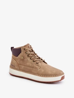 Šněrovací Pánské Kotníkové Boty Big Star Hi-Poly System Hnědé