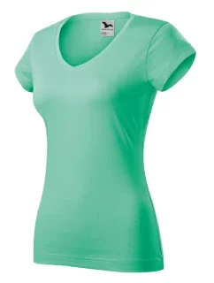 Fit V-neck tričko dámské mátová
