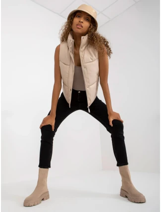 Dámská vesta NM KZ D2 3815-62.83 Světle béžová - FPrice