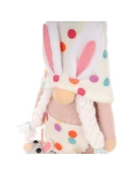 SKŘÍTEK SKŘÍTEK ZAJÍC 25CM HRÁŠEK DÍVKA JARNÍ DEKORACE