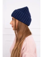Čepice s rolováním Magda K293 navy blue Čepice s rolováním Magda K293 navy blue