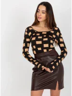 Dámská halenka LK BZ 509198.48P černá - FPrice