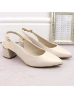 Sergio Leone W SK439B perleťové elegantní plné sandály