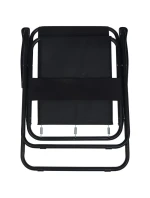 TURISTICKÁ ŽIDLE SE SEDADLY 52x44x75 cm Skládací židle černá