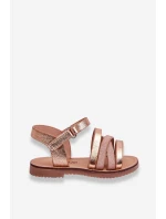 Dětské sandály s popruhy Růžové zlato Isla