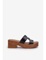 Zazoo 40412 Kožené Elegantní Dámské Žabky S Zlatým Ozdobou Černé Zazoo 40412 Kožené Elegantní Dámské Žabky S Zlatým Ozdobou Černé