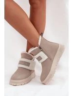 Zimní boty Dámské z přírodního nubuku s kožichem Lee Cooper LCJ 25 01 3739 Světle šedé Zimní boty Dámské z přírodního nubuku s kožichem Lee Cooper LCJ 25 01 3739 Světle šedé