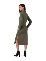 Dámské šaty B274 Khaki - BeWear Dámské šaty B274 Khaki - BeWear
