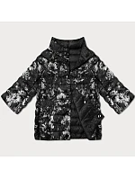 Dámská oboustranná bunda s 3/4 rukávy Minority black/floral (M23-7009-1) Dámská oboustranná bunda s 3/4 rukávy Minority black/floral (M23-7009-1)
