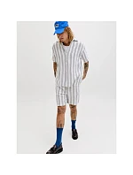Jack&Jones pánské šortky JPSTJAIDEN COBA STRIPE JOG SHORTS REG SN 12274413 CLOUD DANCER/STRIPES