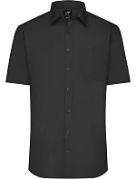 Daiber JN 680 Popelínová košile s krátkým rukávem 02.0680 black Daiber JN 680 Popelínová košile s krátkým rukávem 02.0680 black