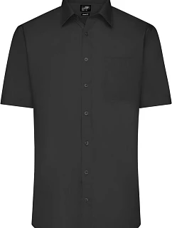 Daiber JN 680 Popelínová košile s krátkým rukávem 02.0680 black