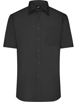 Daiber JN 680 Popelínová košile s krátkým rukávem 02.0680 black Daiber JN 680 Popelínová košile s krátkým rukávem 02.0680 black