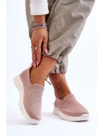 Dámské textilní nazouvací tenisky Růžové Adiora
