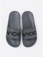 Klasické šedo-stříbrné dámské  nazouváky na plochém podpatku