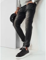 Pánské černé džínové kalhoty FashionStreet UX4248