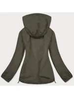 Letní dámská bunda v olivové barvě s podšívkou (HH036-7)