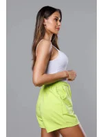 Dámské teplákové šortky v limetkové barvě (8K950-72) Dámské teplákové šortky v limetkové barvě (8K950-72)