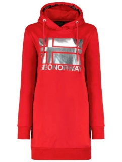 Geographical Norway Fabienne W WW4561F/GNO-RED Mikina s kapucí