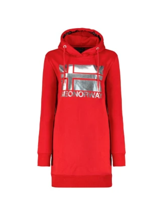 Geographical Norway Fabienne W WW4561F/GNO-RED Mikina s kapucí