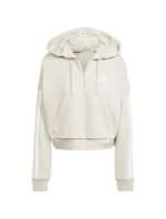 Dámská mikina adidas Essentials French Terry Quarter-Zip Hoodie beige JN1958