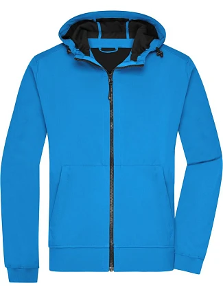 Daiber JN 1146 Pánská 2-vrstvá softshellová bunda s kapucí 02.1146 blue/black Daiber JN 1146 Pánská 2-vrstvá softshellová bunda s kapucí 02.1146 blue/black