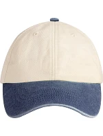 Beechfield B 673 6 panelová nízkoprofil kontrastní kšiltovka 53.0673 natural/vintage denim Beechfield B 673 6 panelová nízkoprofil kontrastní kšiltovka 53.0673 natural/vintage denim