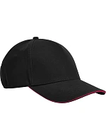 Beechfield B 825C 5 panelová kšiltovka sandwich EarthAware® 53.825C black/classic red Beechfield B 825C 5 panelová kšiltovka sandwich EarthAware® 53.825C black/classic red