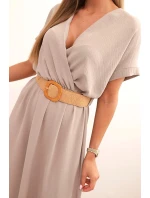 Dlouhá šaty s ozdobným páskem fango Dlouhá šaty s ozdobným páskem fango