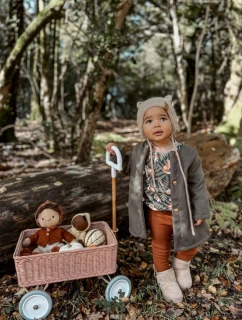 Dívčí teplé sněhule s mašlemi Béžove Meriva