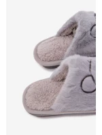 Dětské pantofle s kožešinou modré Norene