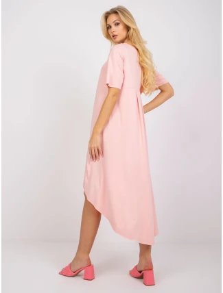 Dámské šaty RV SK R4889.09 lososové