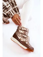 Dámské sněhule Memory Foam Big Star KK274276 Zlato-hnědá Dámské sněhule Memory Foam Big Star KK274276 Zlato-hnědá