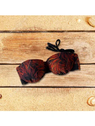 Vrchní díl plavek BB716 černá-oranž - Selmark