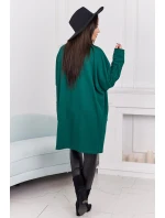 Dámská peleríny s kapsami 9587 Tmavě zelená - Kesi