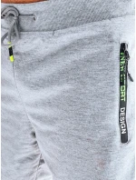 FashionStreet pánské světle šedé teplákové kraťasy SX2250
