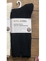 Ponožky WiK Soxlandia 3078 vzor 52 z merino vlny, velikosti 35–42