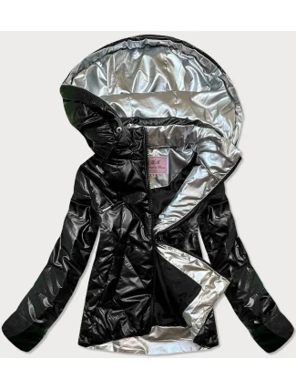 Černá dámská lesklá bunda (W586) Černá dámská lesklá bunda (W586)
