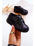 Dětské Kůže tenisky se suchým zipem Černe Foster Dětské Kůže tenisky se suchým zipem Černe Foster